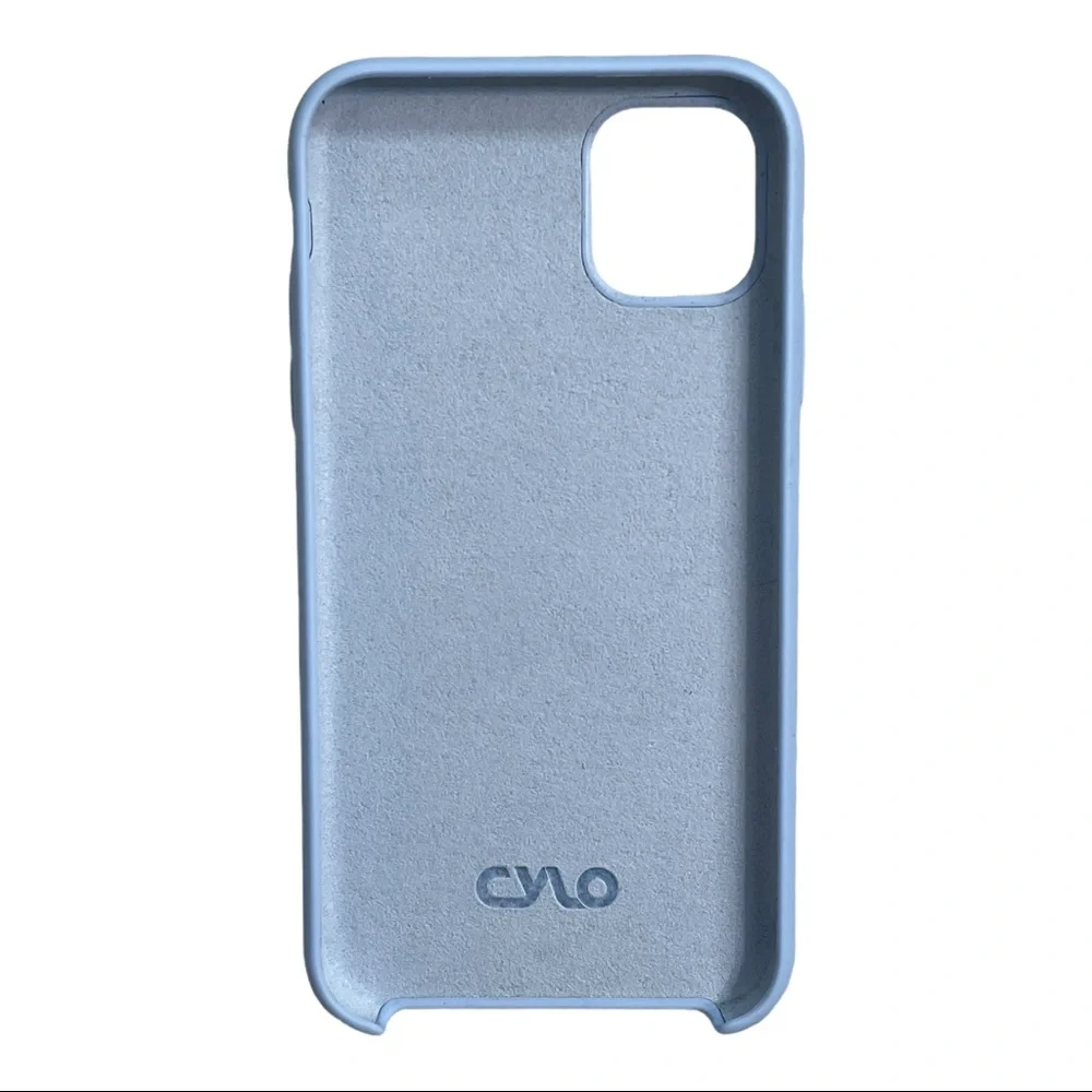 CYLO Pale Blue iPhoneXR Silicone Case & Ring Stand